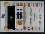 Medaile NATO za službu v Kosovu + dekret a etue