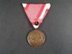 Bronzová medaile za statečnost, varianta, nová vojenská stuha, vydání 1914 - 1917