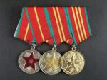 Služební medaile za 10,15,20 let pro ministerstvo vnitra na společné kolodce