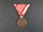 Bronzová medaile za statečnost, nová vojenská stuha, vydání 1917 - 1918