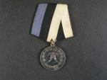 Estonsko, stříbrná medaile hasičské služby 1926, puncované stříbro