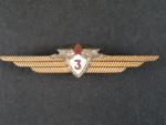 Odznak třídního specialisty letectva 1954-68. Palubní radista 3tř. č.546