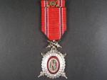 Diplomový odznak krále Karla IV , vydání 1937-38, vojenská skupina, čestný člen II.třídy