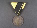 Čestná medaile Za mnoholeté členství v domobraneckých sborech, 1908 II. tř. za 25 let, novodobá stuha