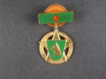 Čestný odznak Za ochranu hranic ČSSR 1.stupeň, na šroub, výroba Mincovna Kremnica