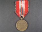Sokolovská pamětní medaile + dekret