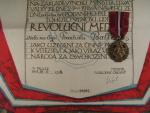 Konvolut vyznamenání a dekretů na jméno ballý, vál. kříž 1918, medaile vítězství, revoluční med. med. dělostřelectva čs.vojska na rusi atd.