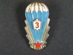 Odznak výsadkového vojska 3. třídy z obdobi 1965-1992 č.38042