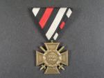Čestný kříž 1914-1918 pro frontové bojovníky, na stuze pro Rakušáky