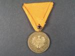 Čestná medaile za 25 let záslužné činnosti hasičské a záchrané, novodobá stuha