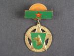 Čestný odznak Za ochranu hranic ČSSR 1.stupeň, na šroub