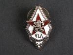 Odznak Vojenské lékařské akademie J. Ev. Purkyně č.0453, výrobce Zukov, punc Ag, vzácný