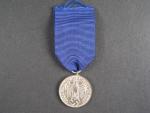 Služební medaile vermachtu 4.tř. za 4 roky služby, nová stuha