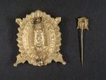 Zlatý čestný odznak krále Karla IV. - Za budování brannosti + miniatura