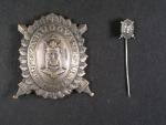 Stříbrný čestný odznak krále Karla IV. - Za budování brannosti + miniatura