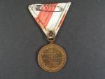 Tyrolská pamětní medaile na I. sv. válku z r. 1928, původní stuha