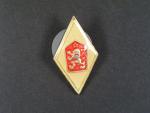 Odznak pro absoloventy vojenské akademie 1960 - 1991, výrobce Mincovna Kremnica