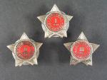 Sada odznaků Střelec ČS armády I. II. a III. třídy, starší provedení
