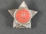 Odznak Střelec ČS armády III. třídy se štítkem 1954