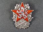 Odznak vojenské technické akademie 1954 č.099, výrobce Zukov Ag900