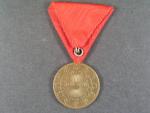 Záslužná medaile Za 40 let věrné služby z r. 1898, na stuze pro civilní osoby