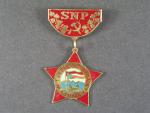 Čestný odznak I. a II. partyzánské brigády M.R.Štefánika, výrobce kovoznak Lipt. Hrádok