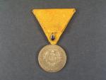 Čestná medaile za 25 let záslužné činnosti hasičské a záchrané, původní stuha