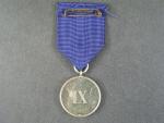 Medaile za věrné služby u praporu 9 let, původní stuha