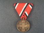 Medaile za zásluhy o červený kříž 3. třídy, původní trojůhelníková stuha