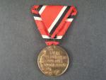Medaile za zásluhy o červený kříž 3. třídy, původní trojůhelníková stuha