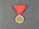 Miniatura jubilejní pam. medaile z r.1898, průměr 16,5 mm