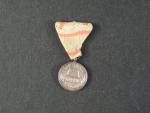 Miniatura pamětní medaile na I. sv. válku pro bojovníky