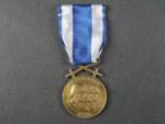 Československá vojenská medaile „za zásluhy“ bronzová + etue