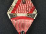 Medaile za statečnost II. třídy, náhradní kov, původní vojenská stuha, ocelová páska za 2x udělení značená ZIMBLER WIEN, vydání 1914 - 1917