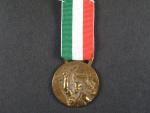 Pamětní medaile partyzánského velení ve vojenské zóně Oltrepo Pavese (Severní Lombardie) 1943-1945, nová stuha