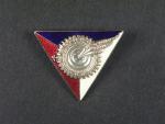 Smaltovaný odznak Československo England 1940 , výrobce H.W.Miller Velká Británie