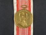 Zlatá medaile za statečnost, 1866-1914, Au, 27.79 g