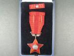 Řád Rudé hvězdy ČSR č.499, punc Ag, výrobce Zukov, originální etue
