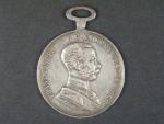 Stříbrná medaile za statečnost, 1. třídy 1866-1914, původní vojenská stuha