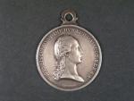 Civilní záslužná medaile z roku 1804, střední stříbrná, průměr 43 mm, váha 23.85g