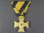 Vojenský služební kříž II.tř. za 10 let služby, vydání z let 1913 - 1918, původní stuha