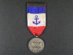 Čestná medaile obchodního loďstva, punc Ag na hraně