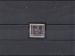 Známka č. 31A černofialová se strojovým obtiskem na lepu