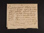 skl. šlechtický dopis malého formátu se zdvořilostní adresou z r. 1632, velmi dobrá kvalita