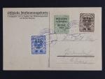 Offizielle Absstimmungskarte zaslaná do Gratzu, frank. zn. 1K, 1,5K a 2K s přetiskem Absstimmung in Salzburg 29.Mai 1921, pod. raz. SALZBURG 29.5.21
