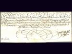 skládaný císařský dopis z r. 1698 s císařskou pečetí a s vlastnoručním podpisem 