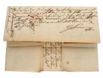 vojenský služební skl. dopis z r. 1772 z Vídně do Brna, na zadní str. dvě suché pečetě, velmi dekorativní, dobrá kvalita, zajímavé