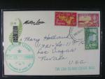 Tonga - dopis do USA s pod. raz. NIUAFOOU 29.DE.63 + zelený kašet TONGA ISLANDS DISPATCHED BY CANOE MAIL, dobrá kvalita