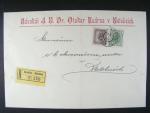 sestava 6 ks firemních (3x RECO) dopisů frank. zn. haléřového vydání z let 1896 - 1909, zajímavé frankatury, různá raz.