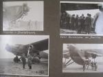 Fotoalbum s leteckou tématikou, cca 65 fotek, letecké záběry, letadla